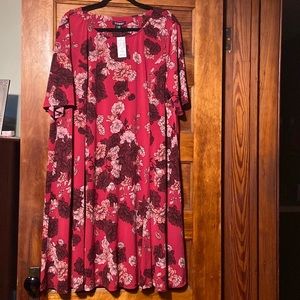 Roz & Ali 3X short sleeve A-line dress